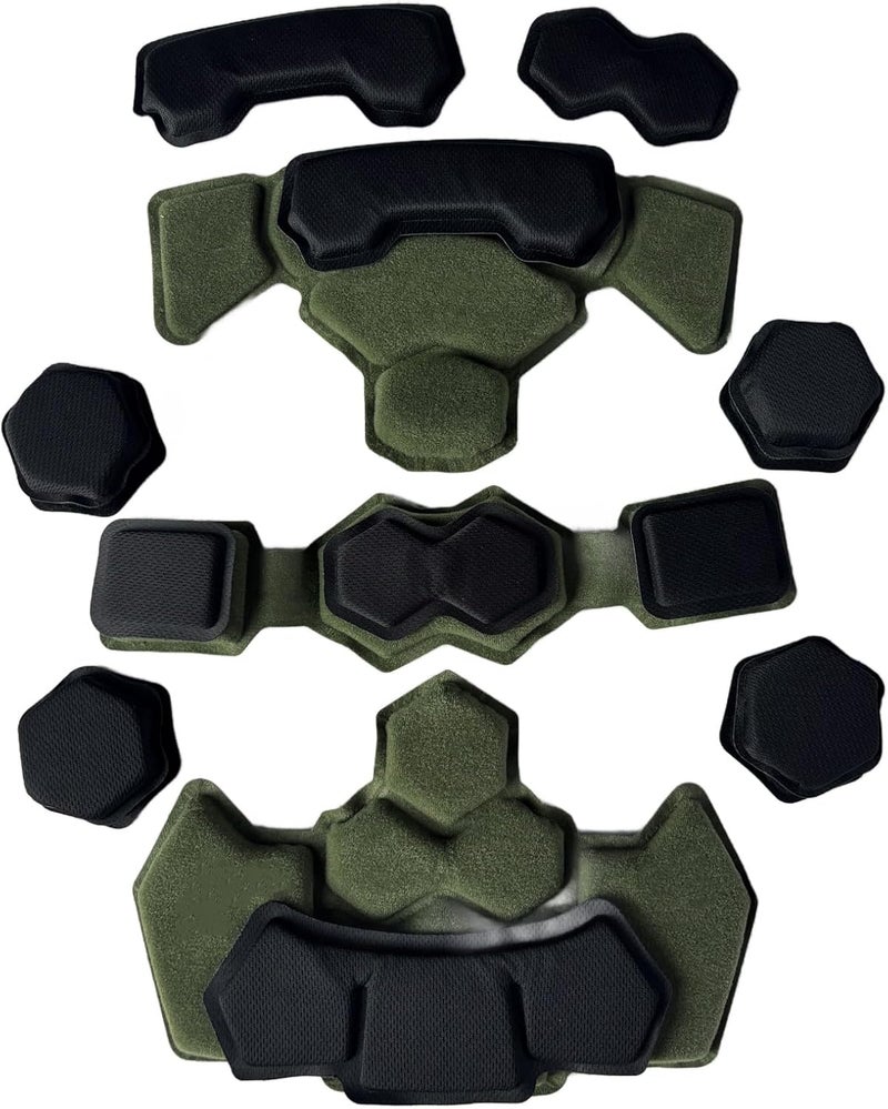 BShasrlim Multi-Sport Helmet Pad Inserts - Universal Helmet Comfort Padding Kit - Memory Foam Replacement Pads for Cycling, Motorcycle,Airsoft,Sports & Safety Helmets - Image 2